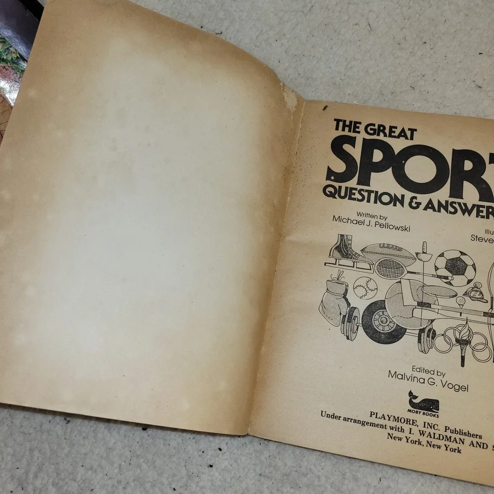The Great Sports Question‎ And Answer Book 1979 Vintage